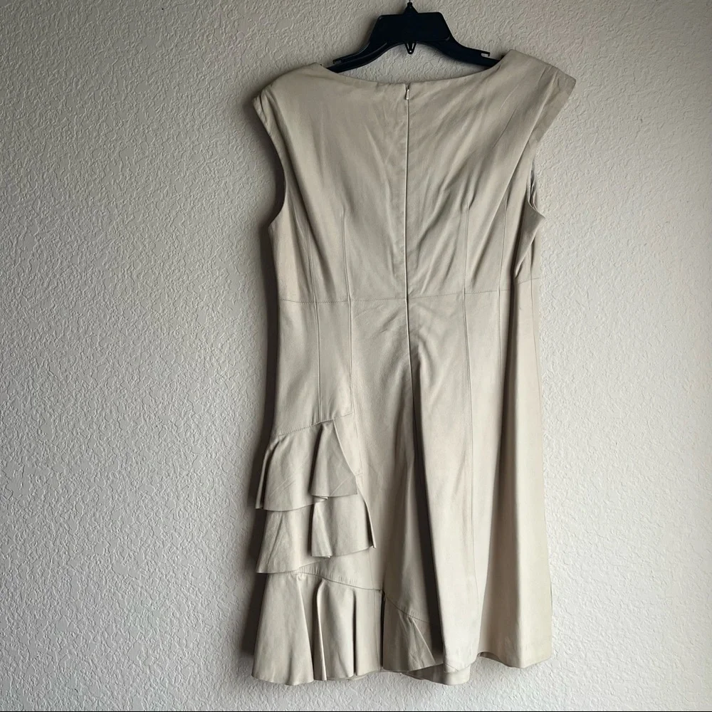 Nanette Lepore Dress size 8 all leather - Picture 5 of 8